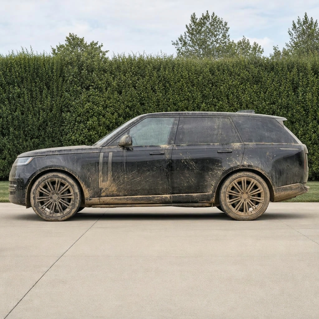 Dirty SUV before detail